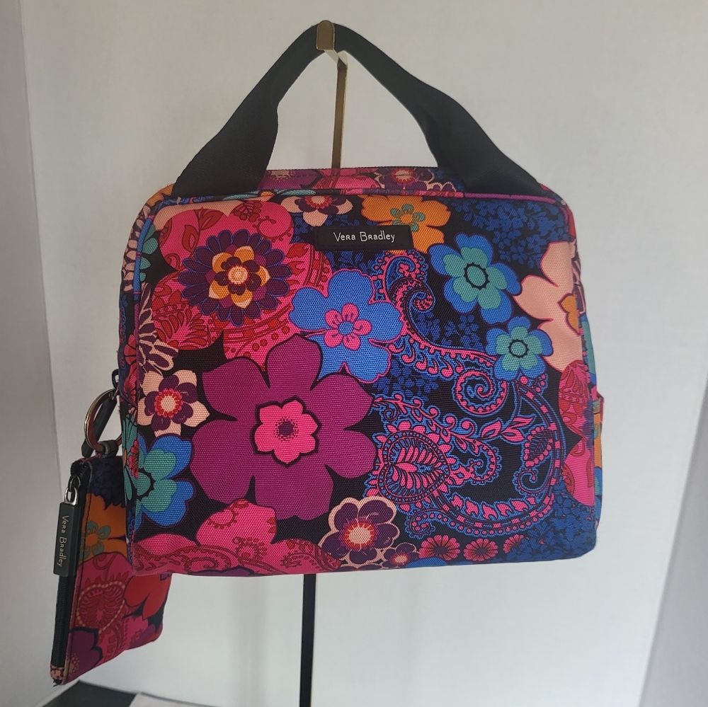 Vera Bradley spring floral insulated lunch bag tote